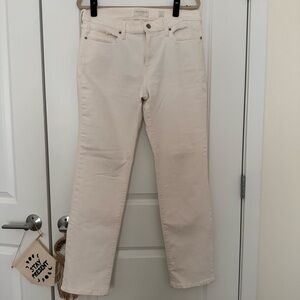 Lucky mid rise white jeans